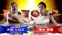 RISEヘビー級タイトルマッチ 3分5R無制限延長R （王者）清水賢吾 vs（挑戦者）天田ヒロミ