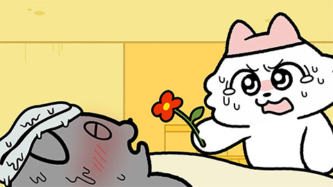 #12「かぜをひいたうすくろ」