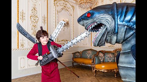 松島トモ子 サメ遊戯