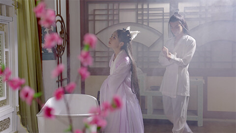 白狐伝～神君に捧ぐ霜華の誓い～ 第一話「桃林の邂逅　白狐、運命に抱かれて」