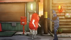 ガラモンとケムール人　酒場前の公衆電話にて