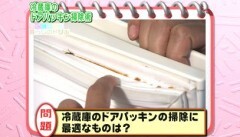 #28 知らなきゃ恥のお掃除術 ?冷蔵庫のドアパッキンの汚れ落としに最適なものは？